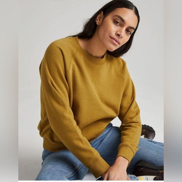 Richer Poorer recycled fleece sweatshirt Crewneck XL in golden verde - Picture 6 of 6